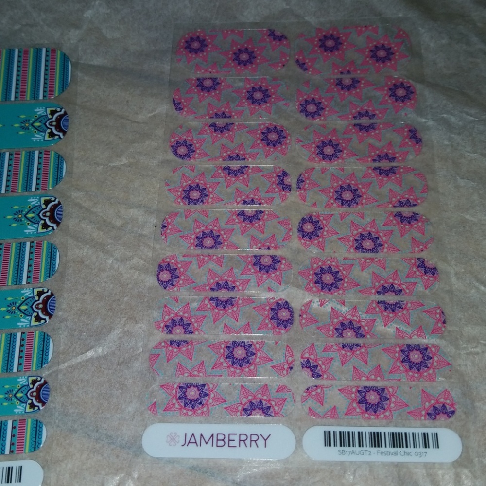 Jamberry wraps 2 full sets. Style box Aug. - Picture 3 of 3